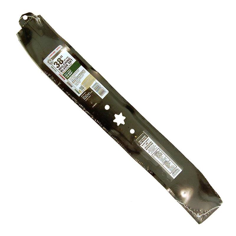 MTD Genuine Factory Parts Original Equipment 3-in-1 Blade Set for Select 38 in. Riding Lawn Mowers with 6-Point Star OE# 942-0610, 742-0610 - 490-110-M114
