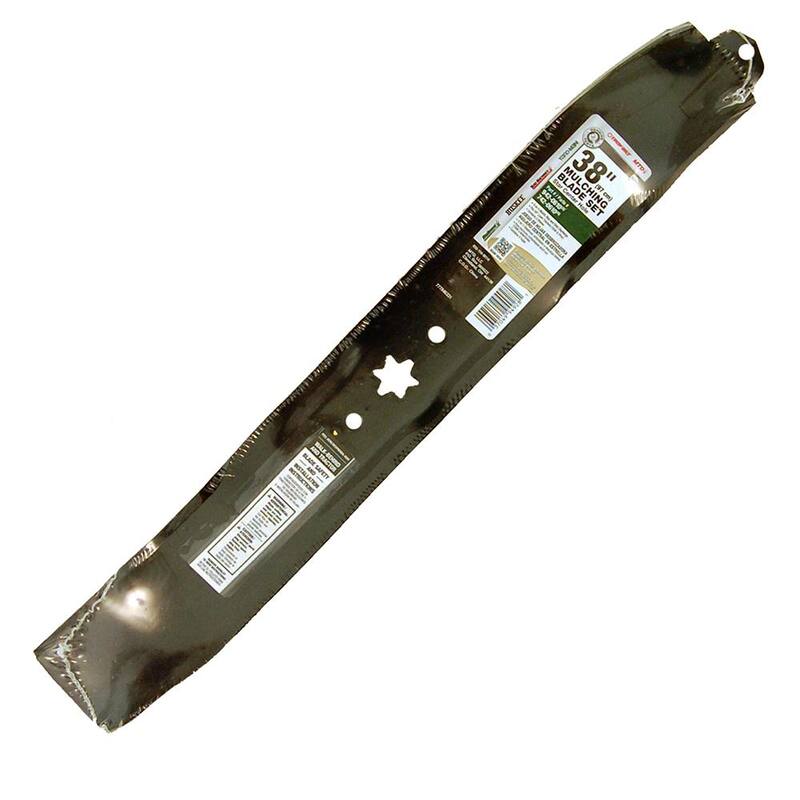 MTD Genuine Factory Parts Original Equipment 3-in-1 Blade Set for Select 38 in. Riding Lawn Mowers with 6-Point Star OE# 942-0610, 742-0610 - 490-110-M114