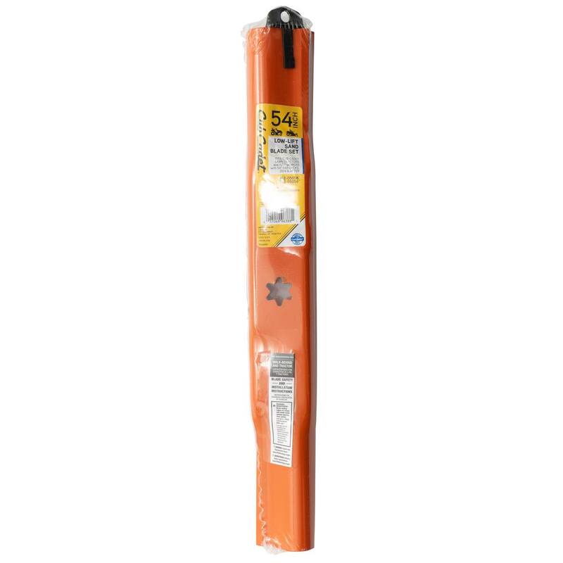 Cub Cadet Original Equipment Low Lift Sand Blade Set for Select 54 in. Riding Mowers with 6-Point Star OE# 942-05056, 742-05056 - 490-110-C183