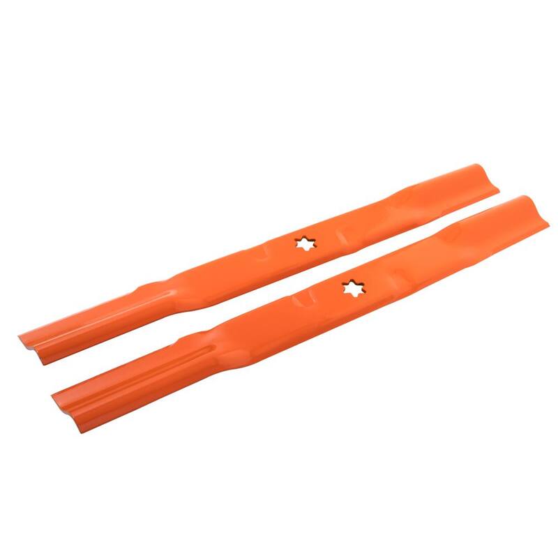 Cub Cadet Original Equipment Low Lift Sand Blade Set for Select 46 in. Riding Mowers with 6-Point Star OE# 942-04244, 942-04290 - 490-110-C181