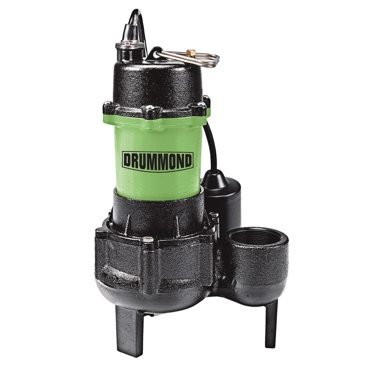 Bomba sumergible de alcantarillado Drummond de 1/2 HP con interruptor de flotador - 63323