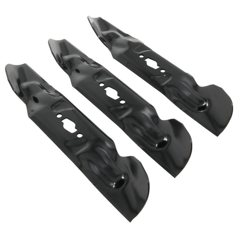 Troy-Bilt Original Equipment High-Lift Blade Set for Select 50 in. Riding Lawn Mowers with S-Shape Center OE# 942-05094, 742P05094 - 490-110-Y193