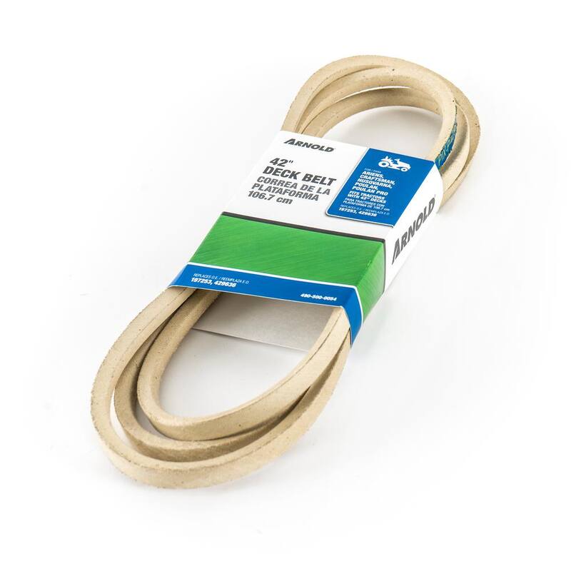 Arnold Replacement 42 in. Deck Belt for Ariens, Husqvarna, Poulan and Poulan Pro Riding Lawn Mowers OE# 197253 and 429636 - 490-500-0054