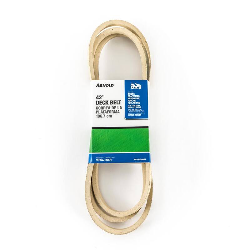 Arnold Replacement 42 in. Deck Belt for Ariens, Husqvarna, Poulan and Poulan Pro Riding Lawn Mowers OE# 197253 and 429636 - 490-500-0054