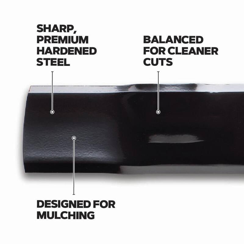Oregon Riding Lawnmower Blades for 42 in. Deck, Fits John Deere Riding Mowers, Set of 2 (42JDS1ML2) - 42JDS1ML2