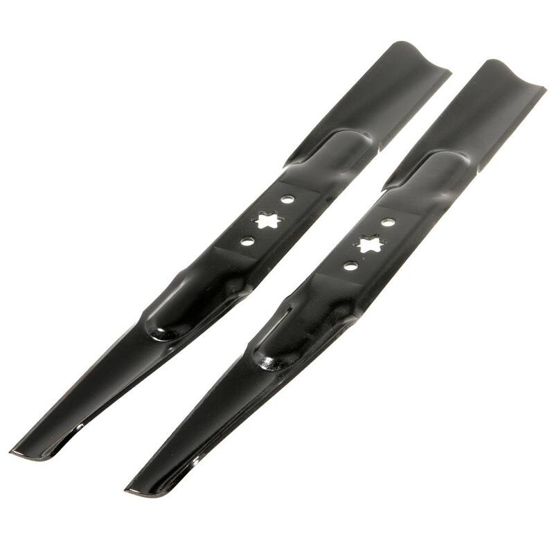 Troy-Bilt Original Equipment 46 in. High Lift Blade Set for Select Riding Lawn Mowers with 6-Point Star OE# 942-04290,942-04290A - 490-110-Y110