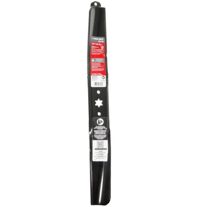 Troy-Bilt Original Equipment 46 in. High Lift Blade Set for Select Riding Lawn Mowers with 6-Point Star OE# 942-04290,942-04290A - 490-110-Y110