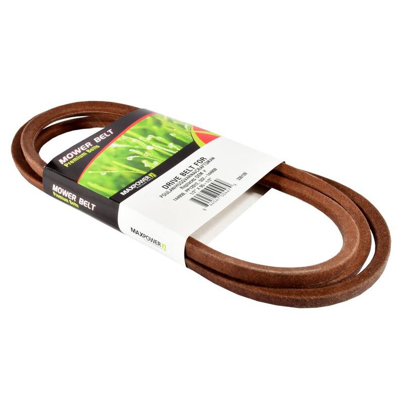 MaxPower Drive Belt for Craftsman, Husqvarna, Poulan Mowers Replaces OEM #'s PP12012, 531307218, 5321449-59 - 336139