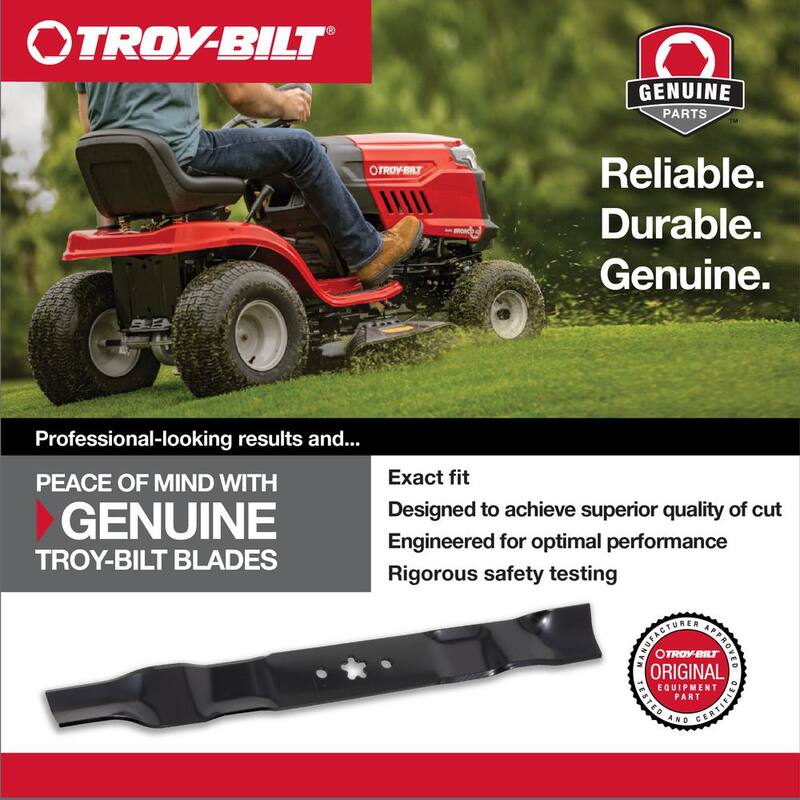 Troy-Bilt Original Equipment 46 in. Low Lift Sand Blade Set for Select Mowers with S-Shape Center OE# 742P05510-L, 742-05510-L - 490-110-Y199