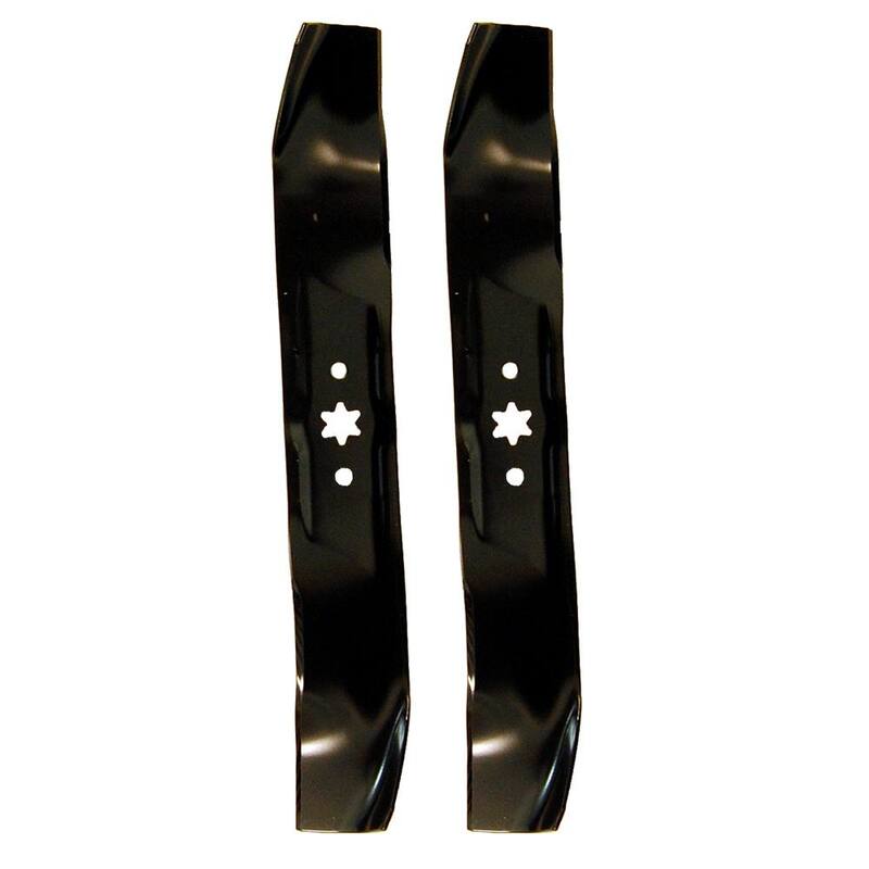 MTD Genuine Factory Parts Original Equipment High Lift Blade Set for Select 38 in. Riding Lawn Mowers with 6-Point Star OE# 942-0610, 742-0610 - 490-110-M078