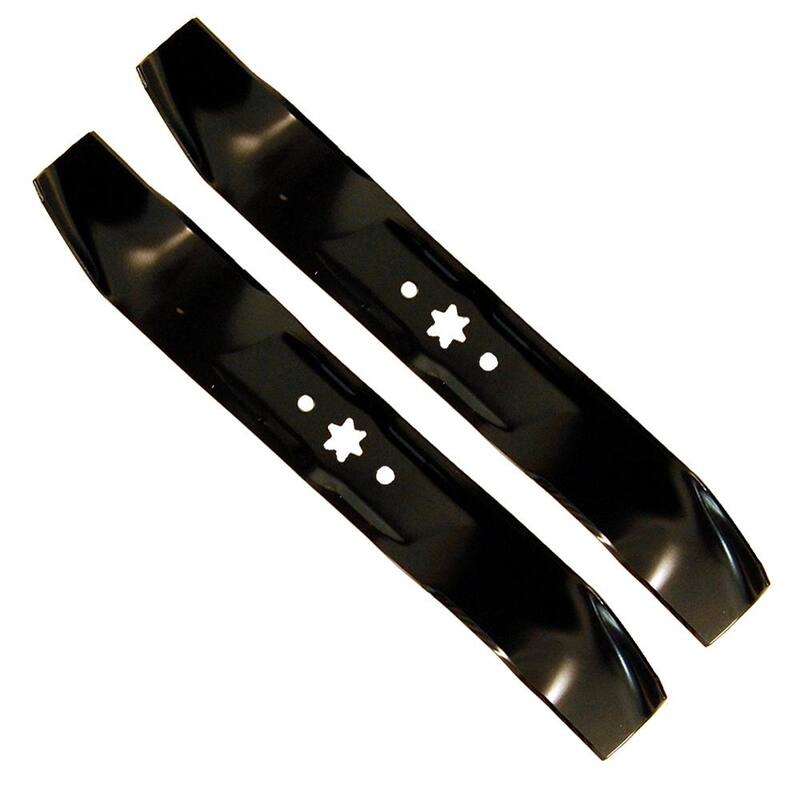 MTD Genuine Factory Parts Original Equipment High Lift Blade Set for Select 38 in. Riding Lawn Mowers with 6-Point Star OE# 942-0610, 742-0610 - 490-110-M078