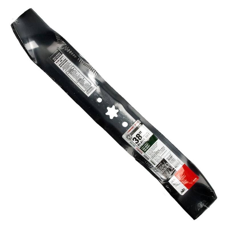 MTD Genuine Factory Parts Original Equipment High Lift Blade Set for Select 38 in. Riding Lawn Mowers with 6-Point Star OE# 942-0610, 742-0610 - 490-110-M078