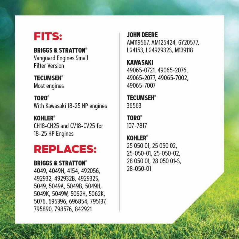 Oregon Oil Filter for Riding Mowers, Fits Briggs & Stratton Vanguard, Tecumseh, and Toro with Kawasaki engines (R-83-013) - R-83-013
