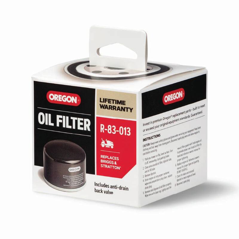 Oregon Oil Filter for Riding Mowers, Fits Briggs & Stratton Vanguard, Tecumseh, and Toro with Kawasaki engines (R-83-013) - R-83-013