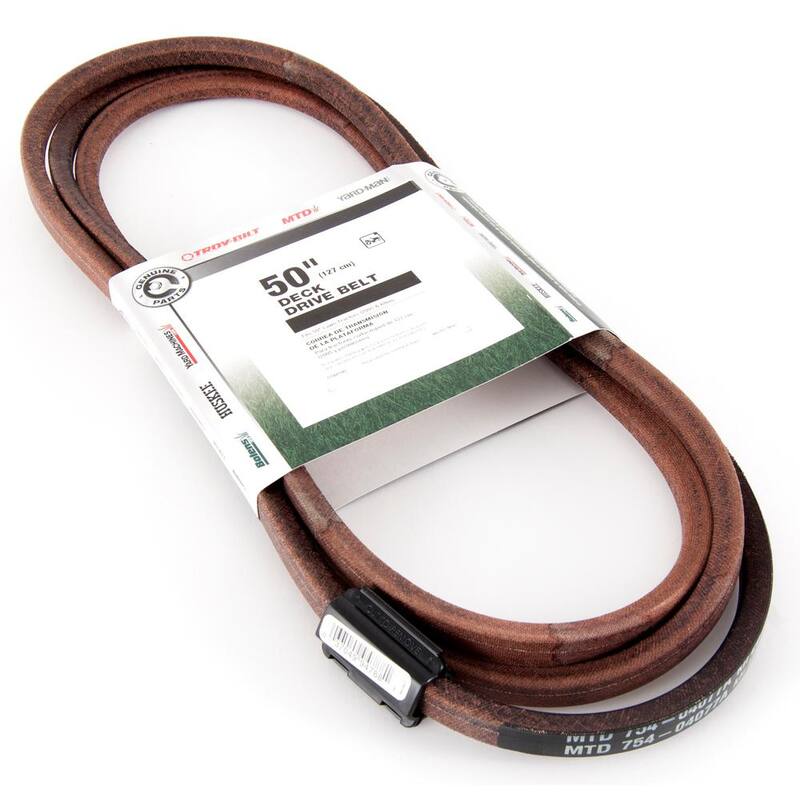 MTD Genuine Factory Parts Original Equipment Deck Drive Belt for Select 50 in. Front Engine Riding Lawn Mowers OE# 954-04077 - 490-501-M021