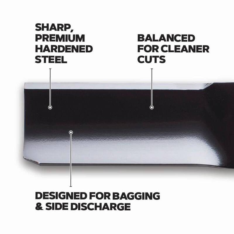 Oregon Riding Lawnmower Blades for 42 in. Deck, Fits Cub Cadet and Troy Bilt Riding Mowers, Set of 2 (42MGS2SL2) - 42MGS2SL2