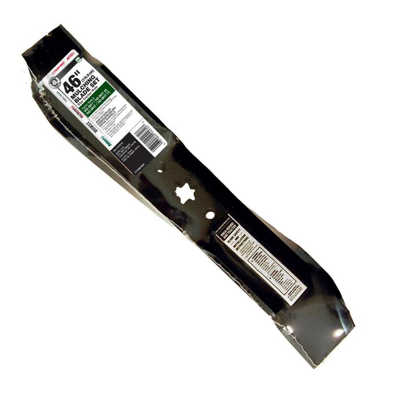 MTD Genuine Factory Parts Original Equipment 3-in-1 Blade Set for Select 46 in. Riding Lawn Mowers with 6-Point Star OE# 942-0611, 942-0612 - 490-110-M118