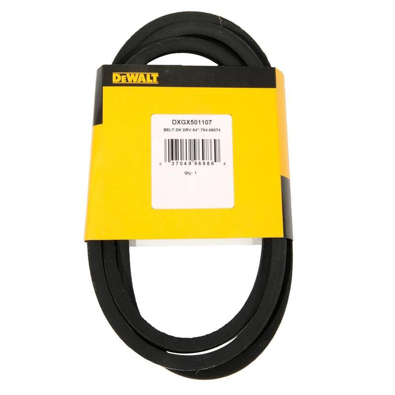 DEWALT Original Equipment PTO Drive Belt for Select 54 in. Commercial Stand On Lawn Mowers OE# 754-06074 - DXGX501107