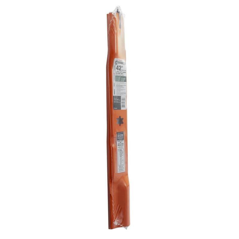MTD Genuine Factory Parts Original Equipment Low Lift Sand Blade Set for Select 42 in. Mowers with 6-Point Star OE# 942-04308, 942-04312, 942-0616 - 490-110-M180