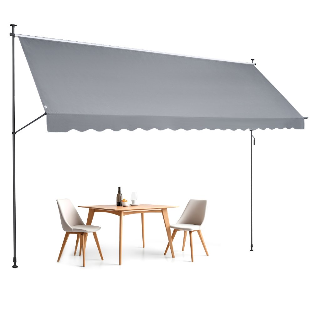 VEVOR 178x47" Patio Awning Retractable Awning Sunshade Shelter with Crank Handle - SSSZYPHSLZS1R1278V0