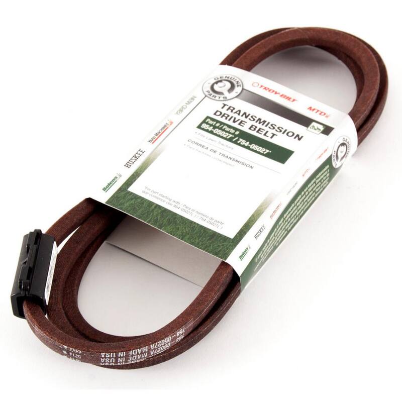 MTD Genuine Factory Parts Original Equipment Transmission Drive Belt for Select Front Engine Riding Lawn Mowers OE# 954-05027,754-05027 - 490-501-M061