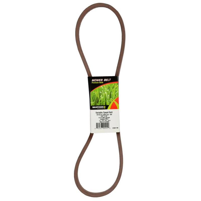 MaxPower Variable Speed Belt for MTD, Cub Cadet, Troy-Bilt Mowers Replaces OEM #'s 754-0370, 954-0370 - 336110B