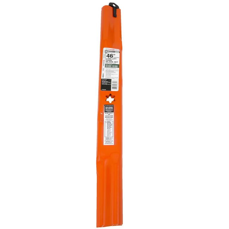 MTD Genuine Factory Parts Original Equipment Low Lift Sand Blade Set for Select 46 in. Riding Mowers with 6-Point Star OE# 942-04244,942-04290 - 490-110-M181