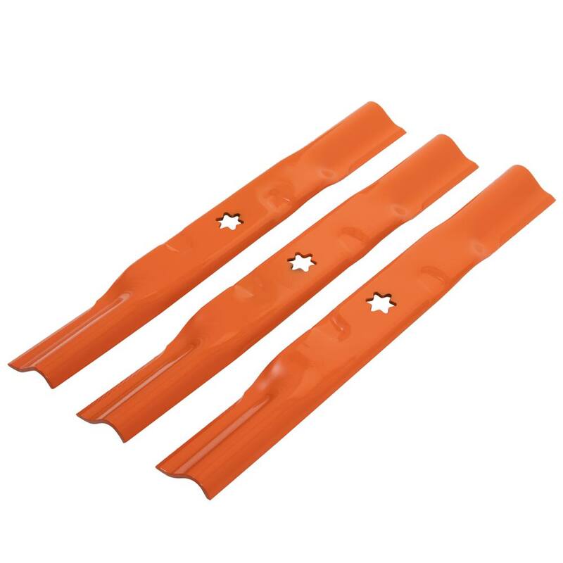 MTD Genuine Factory Parts Original Equipment Low Lift Sand Blade Set for Select 54 in. Riding Mowers with 6-Point Star OE# 942-05056, 742-05056 - 490-110-M183