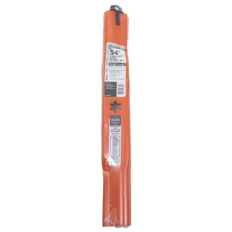 MTD Genuine Factory Parts Original Equipment Low Lift Sand Blade Set for Select 54 in. Riding Mowers with 6-Point Star OE# 942-05056, 742-05056 - 490-110-M183
