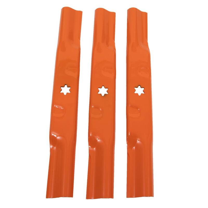 MTD Genuine Factory Parts Original Equipment Low Lift Sand Blade Set for Select 54 in. Riding Mowers with 6-Point Star OE# 942-05056, 742-05056 - 490-110-M183