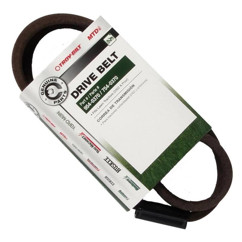 MTD Genuine Factory Parts Original Equipment Transmission Drive Belt for Select Front Engine Riding Lawn Mowers OE# 954-0370 - 490-501-M045