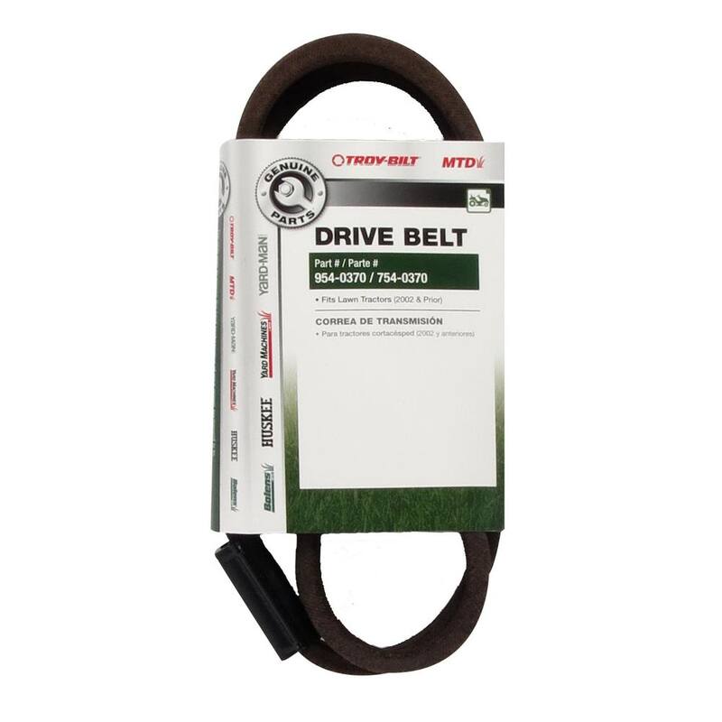 MTD Genuine Factory Parts Original Equipment Transmission Drive Belt for Select Front Engine Riding Lawn Mowers OE# 954-0370 - 490-501-M045