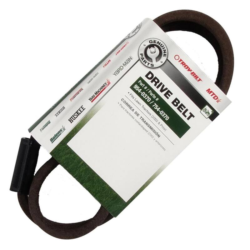 MTD Genuine Factory Parts Original Equipment Transmission Drive Belt for Select Front Engine Riding Lawn Mowers OE# 954-0370 - 490-501-M045