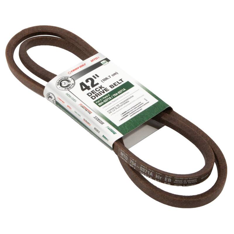 MTD Genuine Factory Parts Original Equipment Deck Drive Belt for Select 42 in. Front Engine Riding Lawn Mowers OE# 954-0371 - 490-501-M048