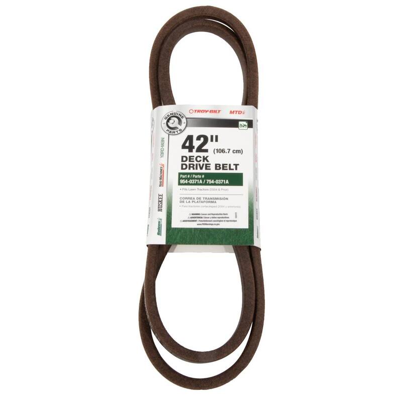 MTD Genuine Factory Parts Original Equipment Deck Drive Belt for Select 42 in. Front Engine Riding Lawn Mowers OE# 954-0371 - 490-501-M048