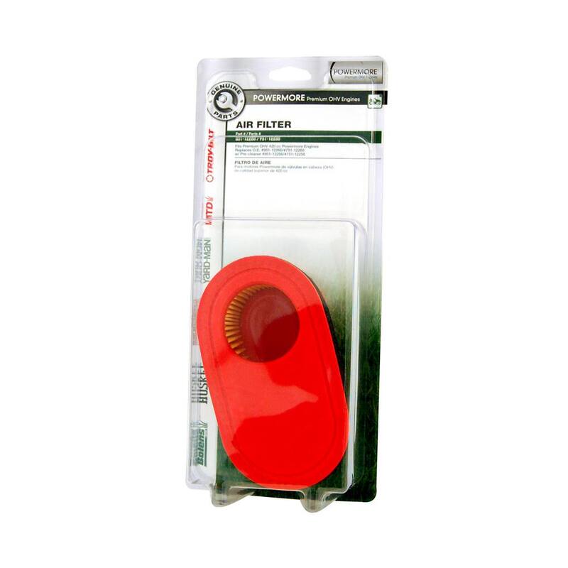 MTD Genuine Factory Parts Air Filter for Cub Cadet and Troy-Bilt 420cc Premium OHV Engines with Pre-Filter Included OE# 737-05065 or 751-12260 - 490-200-0041