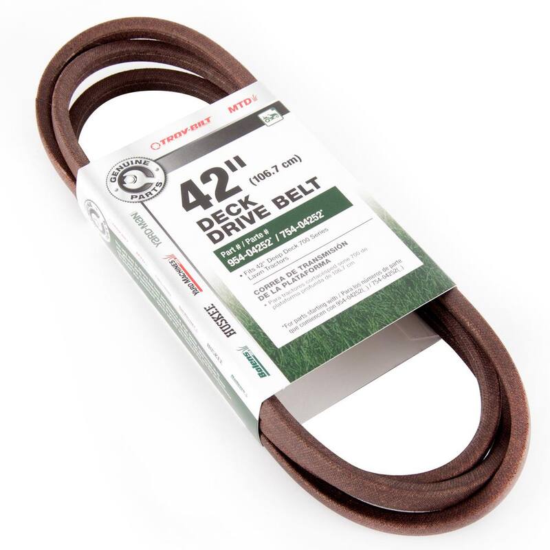 MTD Genuine Factory Parts Original Equipment Deck Drive Belt for Select 42 in. Front Engine Riding Lawn Mowers OE# 954-04252 - 490-501-M008