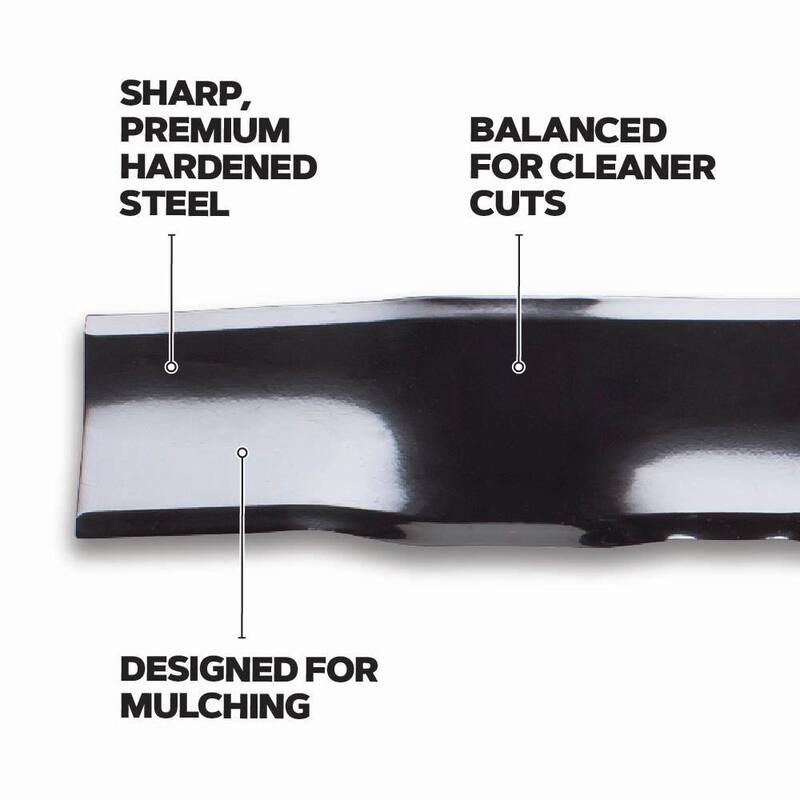 Oregon Riding Lawnmower Blades for 42 in. Deck, Fits Husqvarna and Craftsman Riding Mower, Set of 2 (42HQS1ML2X) - 42HQS1ML2X