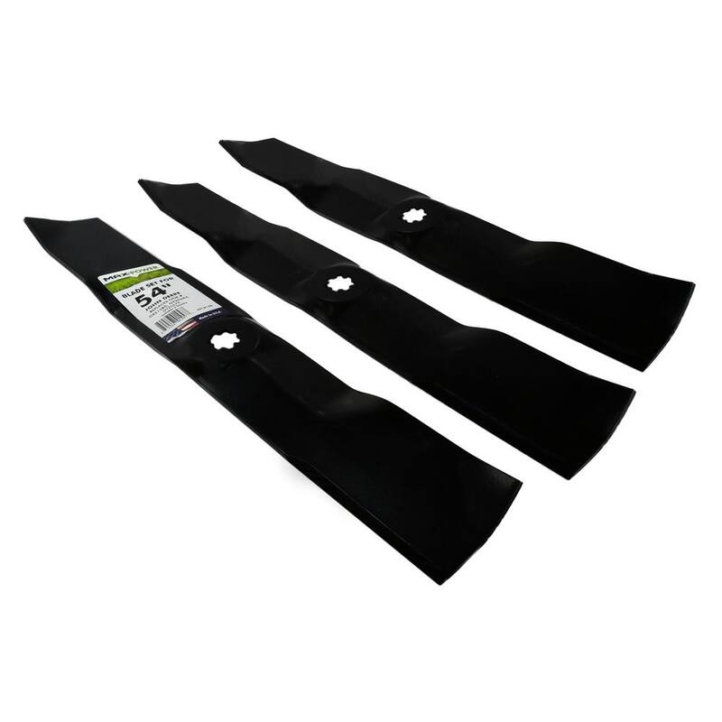 MaxPower 3 Blade Set for Many 54 in. John Deere Rider Mowers Replaces OEM #'s GX21380, GY20679 and GY20684 - 561813B