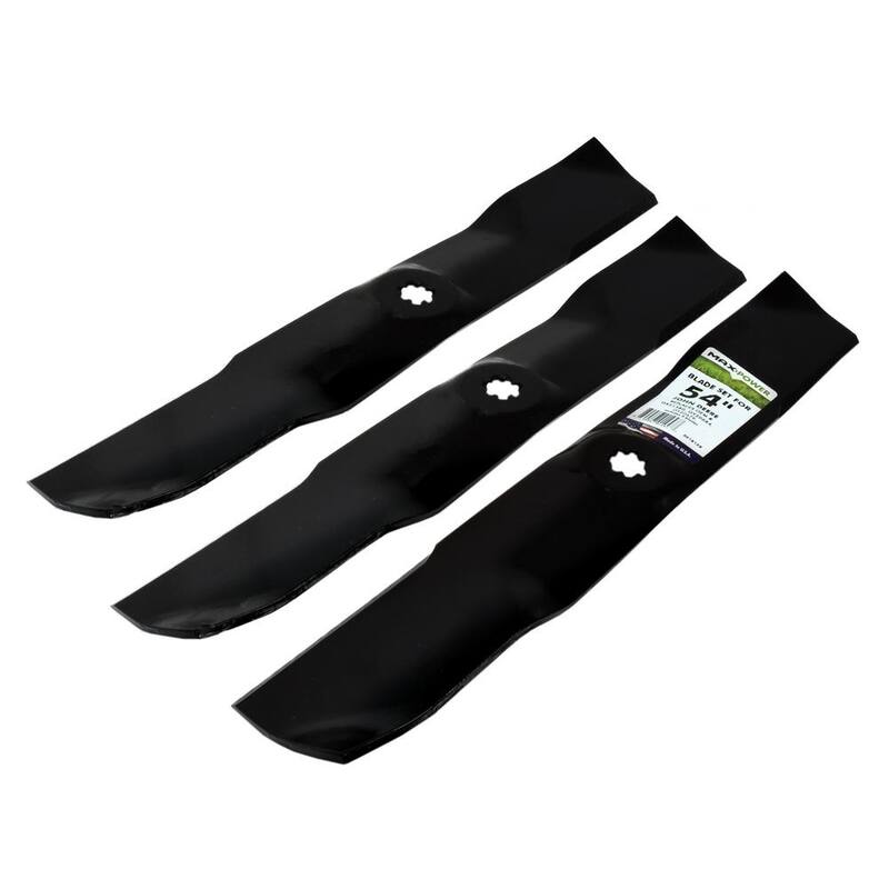 MaxPower 3 Blade Set for Many 54 in. John Deere Rider Mowers Replaces OEM #'s GX21380, GY20679 and GY20684 - 561813B