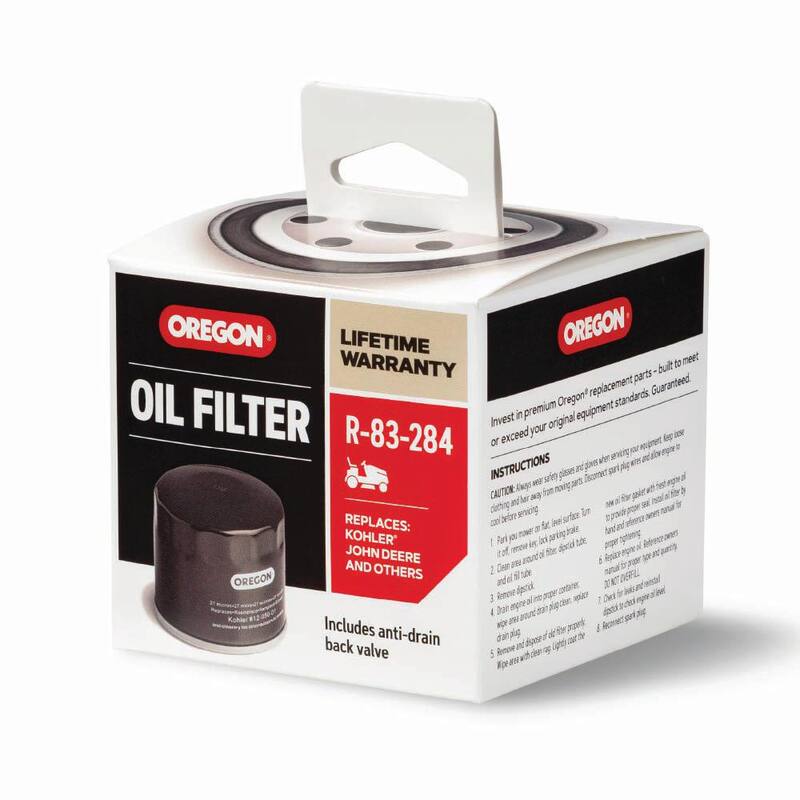 Oregon Oil Filter for Riding Mowers, Fits Kohler Command, Aegis, Courage, Triad OHC, Bad Boy, John Deere and Woods (R-83-284) - R-83-284