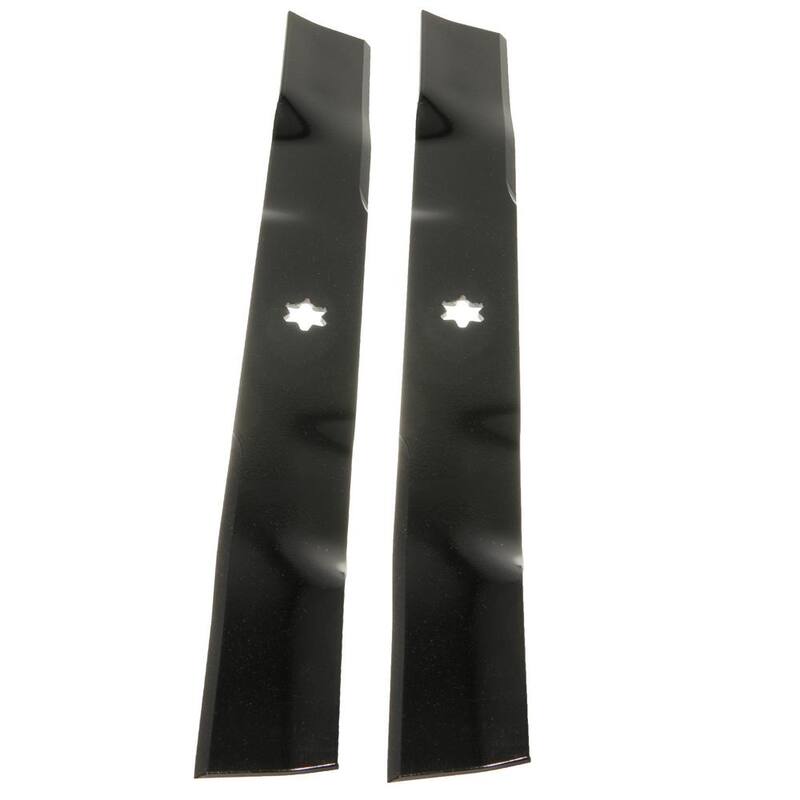 Troy-Bilt Original Equipment 46 in. 3-in-1 Blade Set for Select Riding Lawn Mowers with 6-Point Star OE# 942-04268,742-04268 - 490-110-Y106
