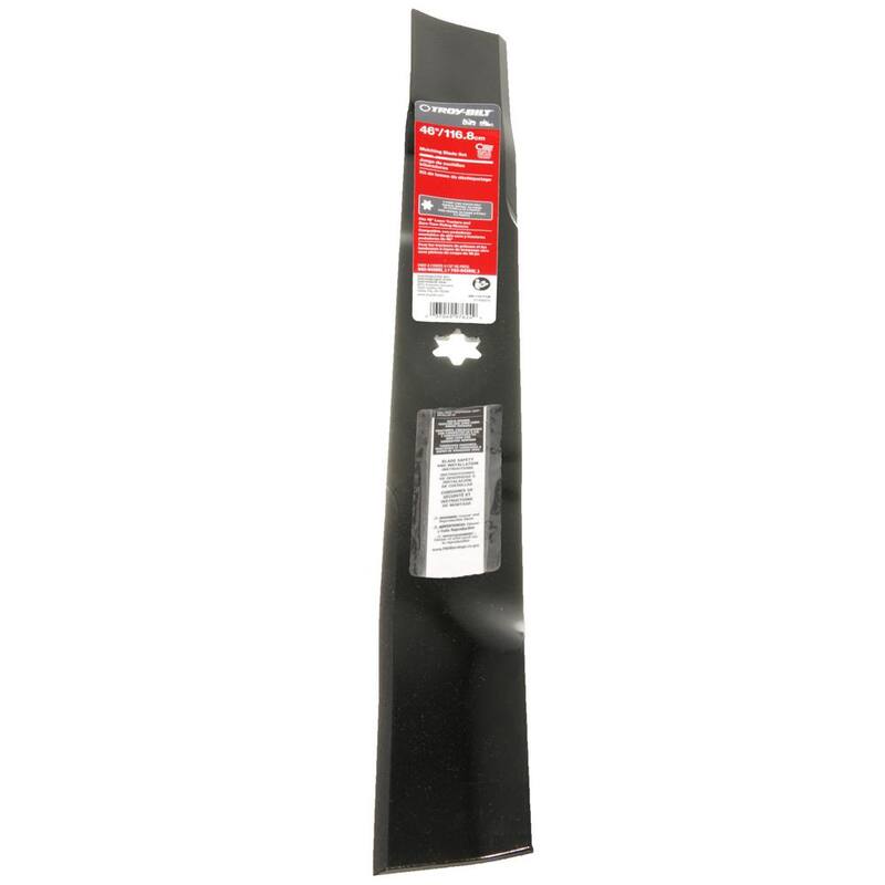 Troy-Bilt Original Equipment 46 in. 3-in-1 Blade Set for Select Riding Lawn Mowers with 6-Point Star OE# 942-04268,742-04268 - 490-110-Y106