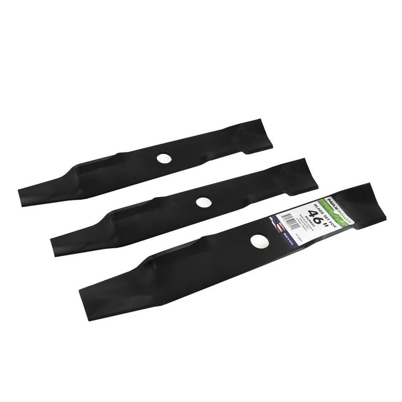 MaxPower 3 Blade Mulching Set for Many 46 in. Cut Murray Mowers, Replaces OEM # 56631E701 and 656631 - 561288B