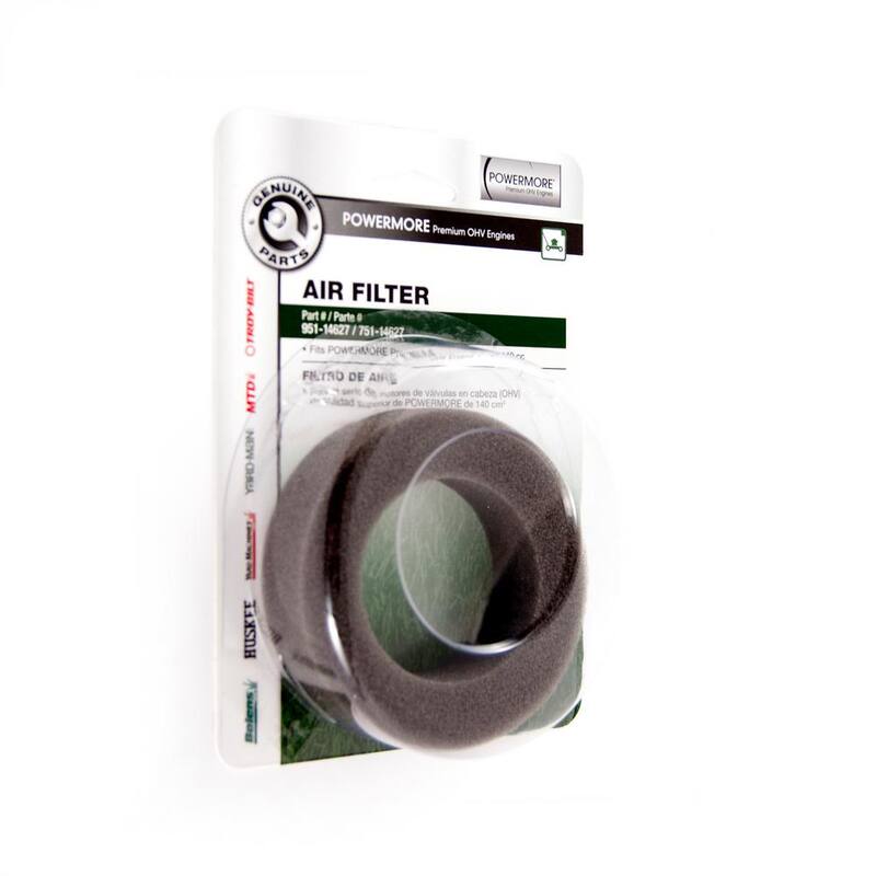 MTD Genuine Factory Parts Air Filter for Cub Cadet and Troy-Bilt 140cc Premium OHV Engines OE# 751-14627 - 490-200-M055