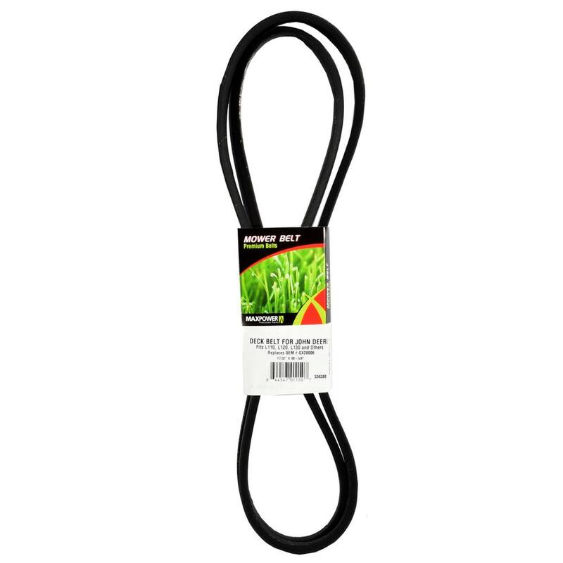 MaxPower Drive Belt for John Deere mowers replaces OEM # GX20006 - 336388B