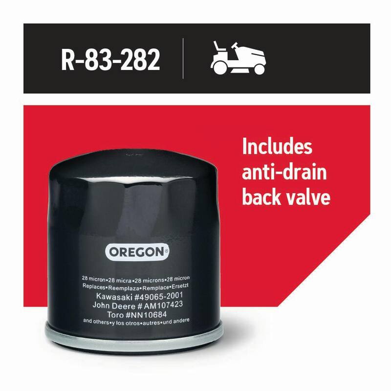 Oregon Oil Filter for Riding Mowers, Kawasaki: FH381-721V, FH601-770D, FJ180V and FX751-1000V; for 14-19 HP engines (R-83-282) - R-83-282