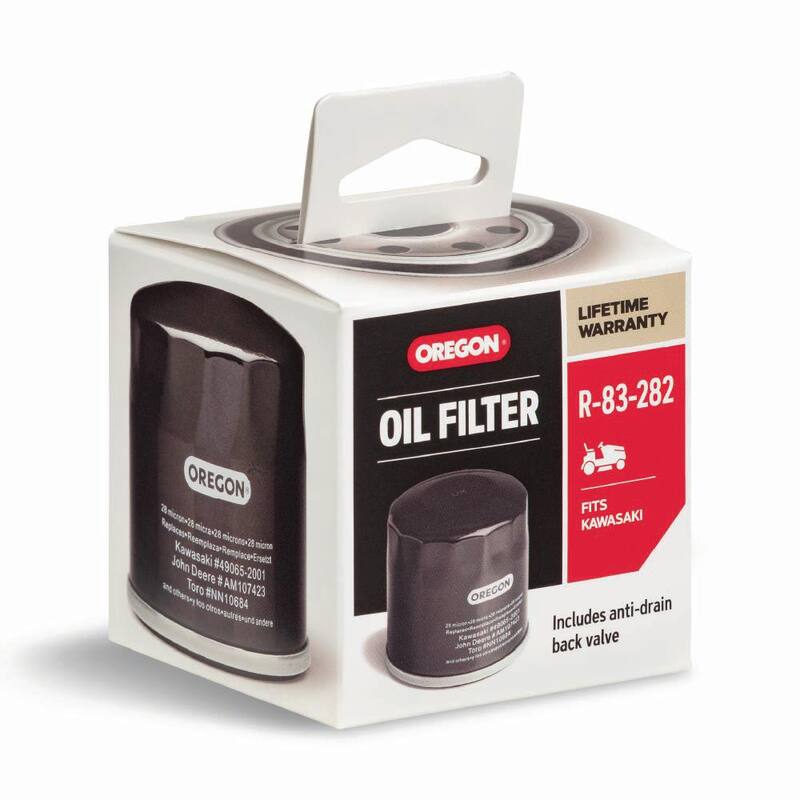 Oregon Oil Filter for Riding Mowers, Kawasaki: FH381-721V, FH601-770D, FJ180V and FX751-1000V; for 14-19 HP engines (R-83-282) - R-83-282
