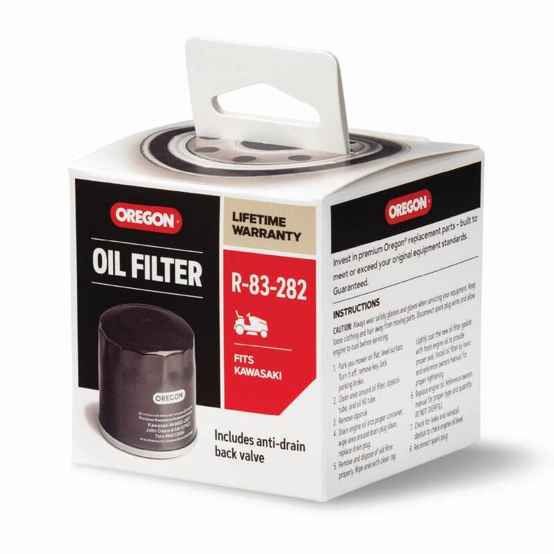 Oregon Oil Filter for Riding Mowers, Kawasaki: FH381-721V, FH601-770D, FJ180V and FX751-1000V; for 14-19 HP engines (R-83-282) - R-83-282