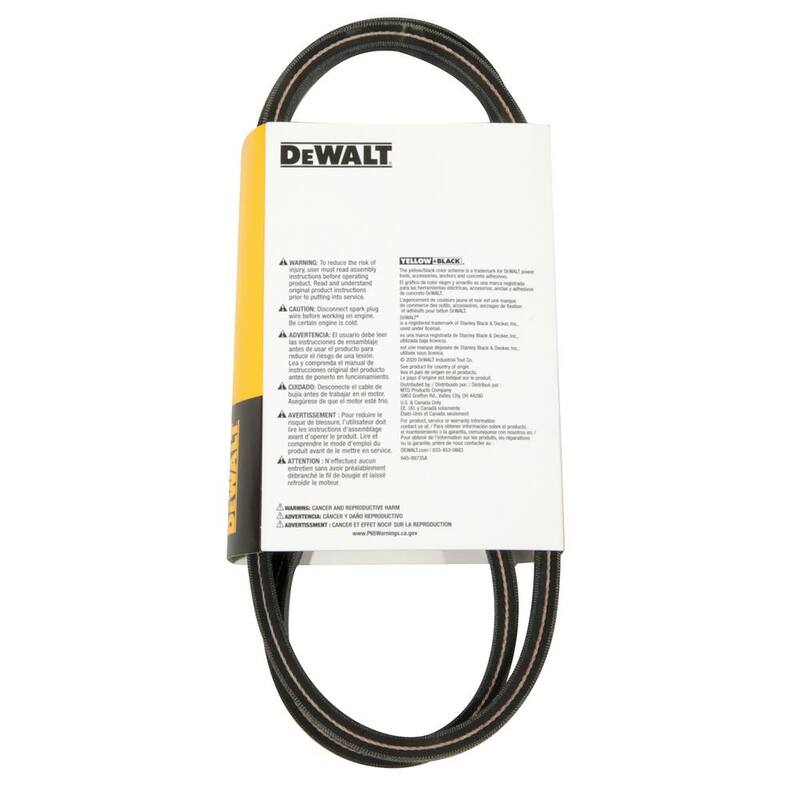 DEWALT Original Equipment Transmission Belt for Select Commercial Stand On Lawn Mowers OE# 754P05914A - DXGX501112